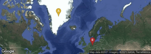 Detail map of Greenland,Gotha, Thüringen, Germany
