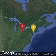 Overview map of Brooklyn, New York, United States,Cleveland, Ohio, United States