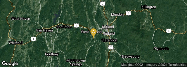 Detail map of West Rutland, Vermont, United States