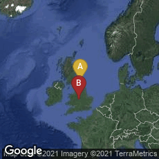 Overview map of Hebburn, England, United Kingdom,Birmingham, England, United Kingdom