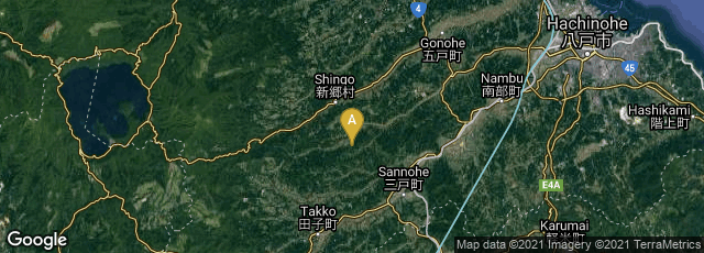 Detail map of Saigoshi, Shingo, Aomori, Japan