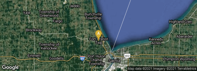 Detail map of Fort Gratiot Township, Michigan, United States