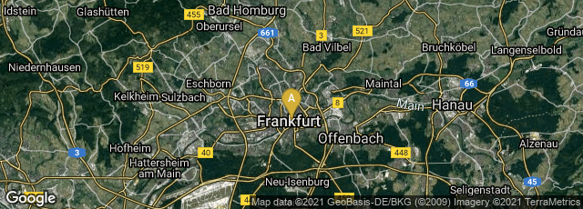Detail map of Innenstadt I, Frankfurt am Main, Hessen, Germany