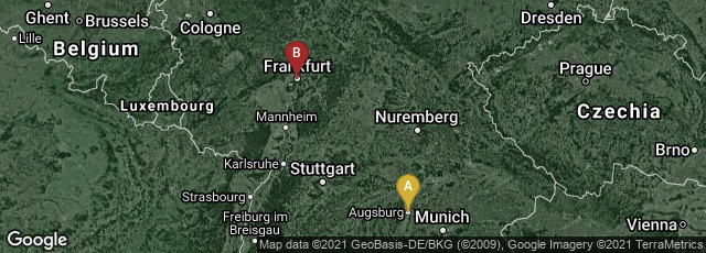 Detail map of Augsburg-Innenstadt, Augsburg, Bayern, Germany,Innenstadt I, Frankfurt am Main, Hessen, Germany