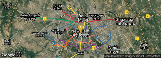 Detail map of E Block, Central Secretariat, New Delhi, Delhi, India