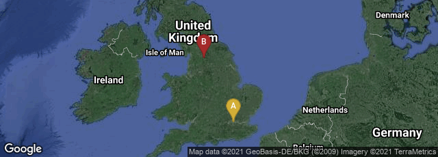 Detail map of London, England, United Kingdom,Skipton, England, United Kingdom