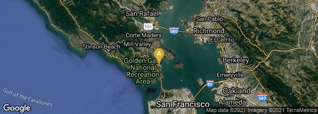 Detail map of Sausalito, California, United States