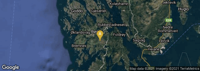 Detail map of Finnås, Vestland, Norway