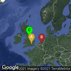Overview map of Kew, Richmond, England, United Kingdom,Centrum, Eindhoven, Noord-Brabant, Netherlands,Woodhouse, Leeds, England, United Kingdom