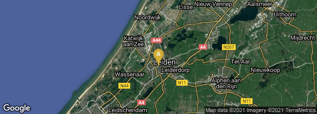 Detail map of Vreewijk, Leiden, Zuid-Holland, Netherlands
