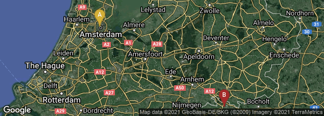 Detail map of Amsterdam-Centrum, Amsterdam, Noord-Holland, Netherlands,Emmerich am Rhein, Nordrhein-Westfalen, Germany