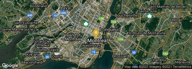 Detail map of Ville-Marie, Montréal, Québec, Canada
