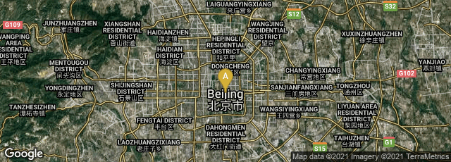 Detail map of Dongcheng Qu, Beijing Shi, China