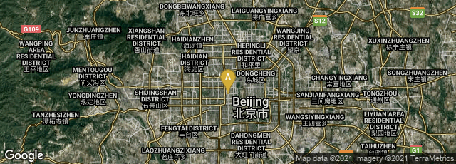 Detail map of Xicheng Qu, Beijing Shi, China