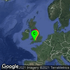 Overview map of Bath, England, United Kingdom,Uley, Dursley, England, United Kingdom,Burnham-on-Sea, England, United Kingdom,Caerleon, Newport, Wales, United Kingdom
