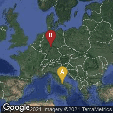Overview map of Lazio, Italy,Fulda, Hessen, Germany