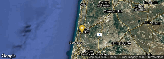Detail map of Haifa District, Israel
