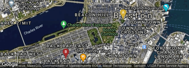 Detail map of Boston, Massachusetts, United States,Boston, Massachusetts, United States