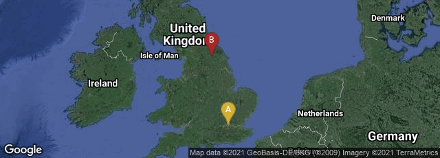Detail map of London, England, United Kingdom,York, England, United Kingdom
