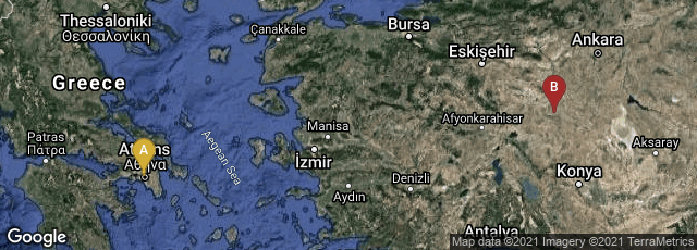 Detail map of Peristeri, Greece,Ankara, Turkey