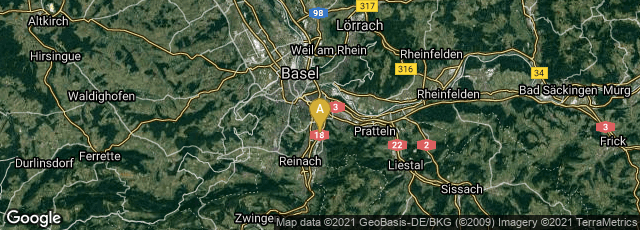 Detail map of Münchenstein, Basel-Landschaft, Switzerland