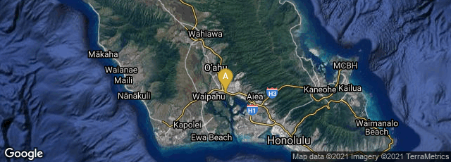 Detail map of Pearl City, Hawaii, United States