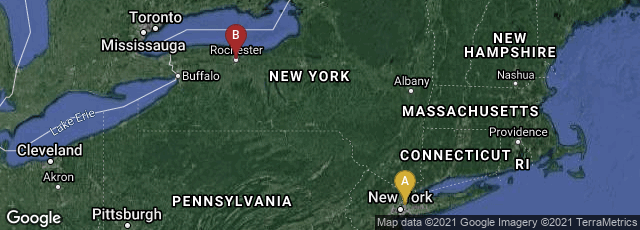Detail map of Queens, New York, United States,Rochester, New York, United States