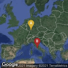 Overview map of Heidelberg, Baden-Württemberg, Germany,Città del Vaticano, Vatican City