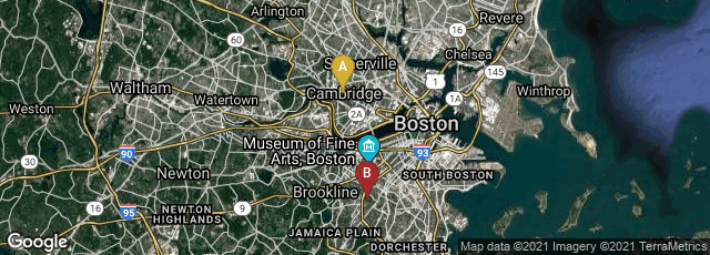 Detail map of Cambridge, Massachusetts, United States,Boston, Massachusetts, United States