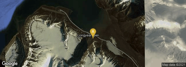Detail map of Longyearbyen, Svalbard, Svalbard and Jan Mayen