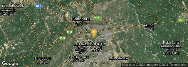 Detail map of Commercial Area, Upper Mall Scheme, Lahore, Punjab, Pakistan