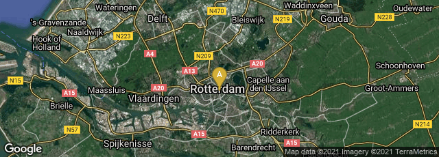 Detail map of Rotterdam, Centrum, Zuid-Holland, Netherlands