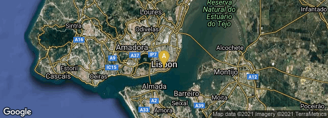Detail map of Lisboa, Lisboa, Portugal