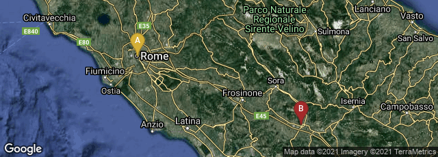 Detail map of Roma, Lazio, Italy,Lazio, Italy