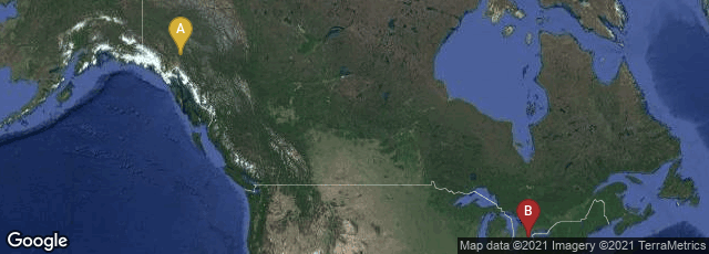 Detail map of Whitehorse, Yukon, Canada,Hamilton, Ontario, Canada