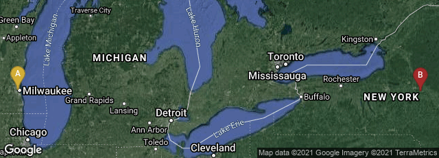 Detail map of Milwaukee, Wisconsin, United States,Ilion, New York, United States