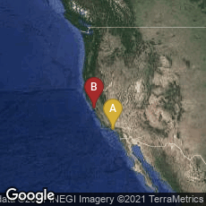 Overview map of Santa Monica, California, United States,Menlo Park, California, United States