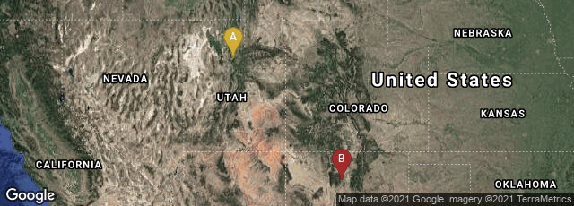 Detail map of Alta, Utah, United States,Los Alamos, New Mexico, United States