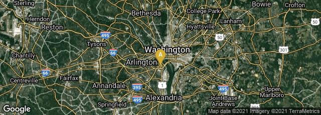 Detail map of Arlington, Virginia, United States