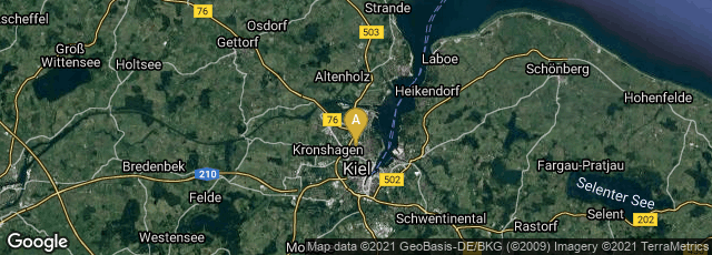 Detail map of Ravensberg - Brunswik - Düsternbrook, Kiel, Schleswig-Holstein, Germany
