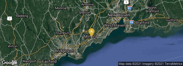 Detail map of Milford, Connecticut, United States