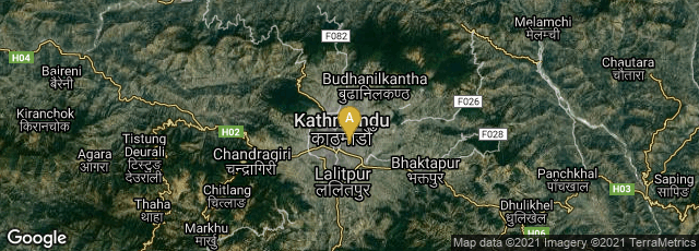 Detail map of काठमाडौँ, नयाँ बानेश्वर, मध्यमाञ्चल, Nepal