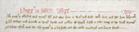 A recipe for pork in a sage sauce, from The Forme of Cury. (View Larger)
